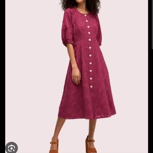 [10, 6] KATE SPADE BNWOT silk floral button up dress
